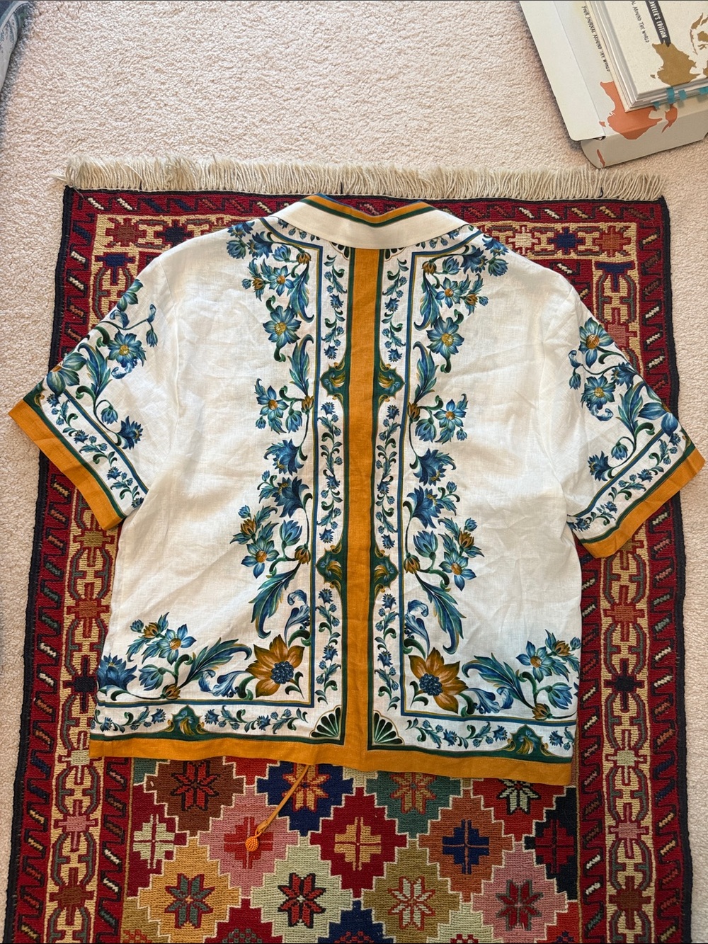 Farm Rio Flora Tile blouse - Picture 9 of 12